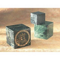 Green Marble Cube - Large (4.5")